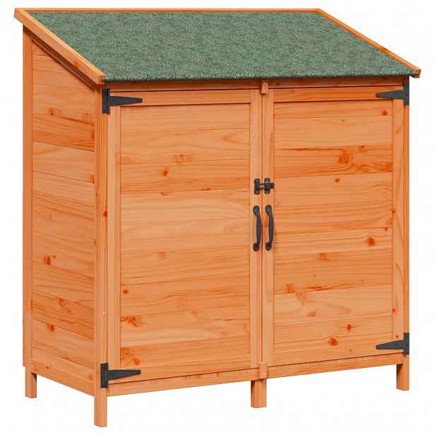 vidaXL Zahradní shed Hnědá 106,5 x 56 x 113,5 cm Masivní jedlové dřevo