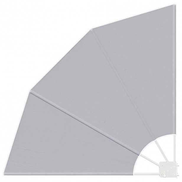 vidaXL Zástěna na balkon 115 x 115 cm Polyester Šedá