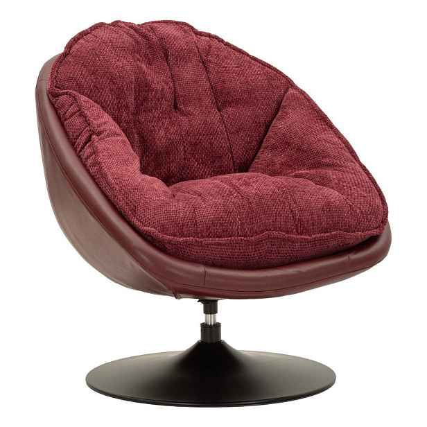 Vínové otočné křeslo Retro Style – Mauro Ferretti