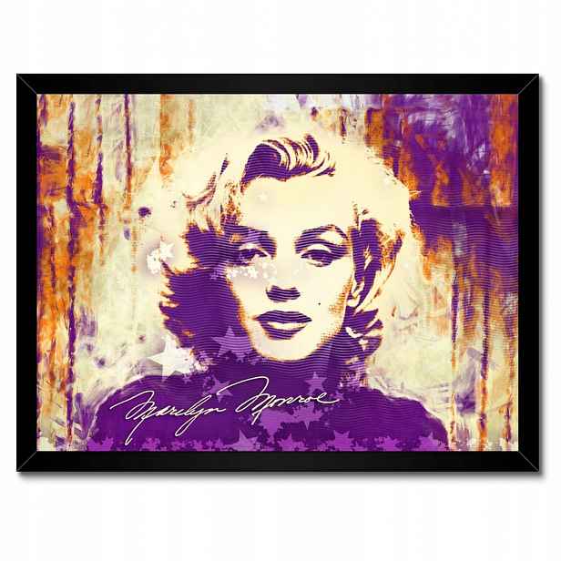 Plakáty v rámu 40x30 Marilyn Monroe Fialová