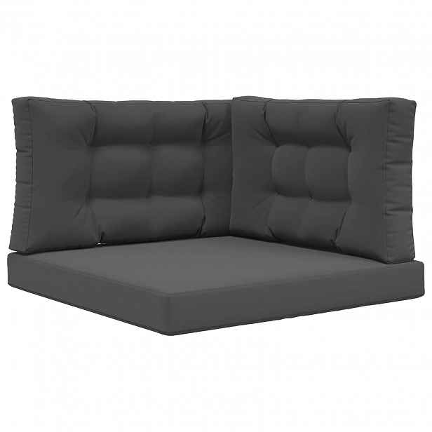 vidaXL Venkovní polštář na pohovku Polyester Antracitová 80 x 80 cm