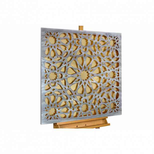 KUNSTLOFT KOVOVÝ OBRAZ OKOUZLUJÍCÍ KOV, 80/80 CM