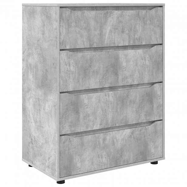 vidaXL Úložné skříně 80 x 48 x 105 cm Kompozitní dřevo Betonově šedá