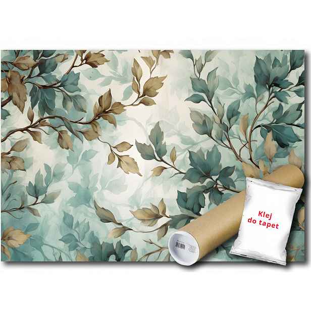 Vinylová fototapeta s motivem listů rostlin 152x104
