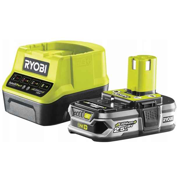 Ryobi Akumulátor 18V 2,5Ah Nabíječka 2A 75min System One+ RC18120-125