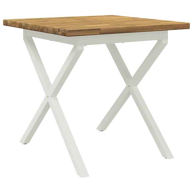 vidaXL Čtvercový jídelní stůl 80 x 80 x 75 cm Masivní akátové dřevo