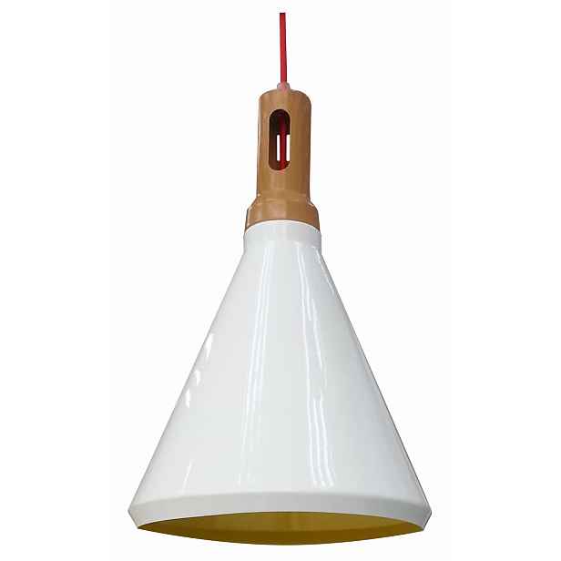 Candellux Robinson závěsné svítidlo bílé hliník E27 1x60W