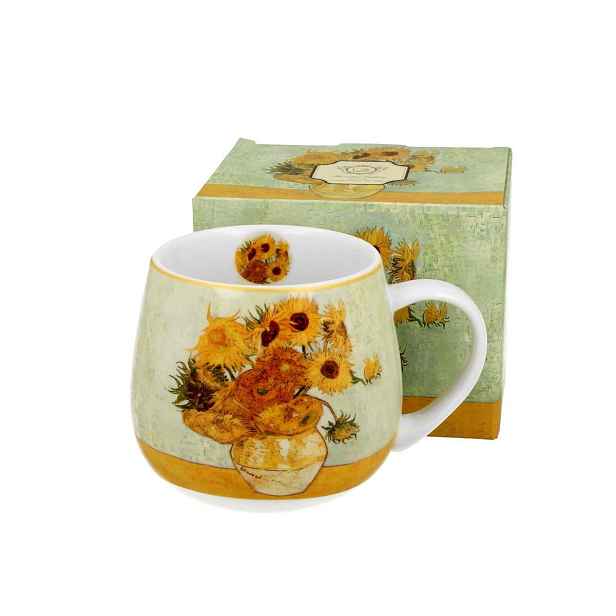 Duo Porcelánový hrnek Van Gogh Sunflowers 430 ml vícebarevný