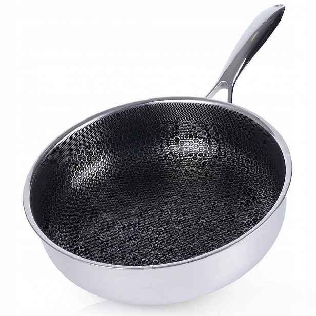 Hluboká Ocelová Pánev Cookcell 26 CM Na Indukci S Povrchovou Úpravou