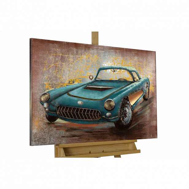 KUNSTLOFT KOVOVÝ OBRAZ VINTAGE SEN, 90/60 CM