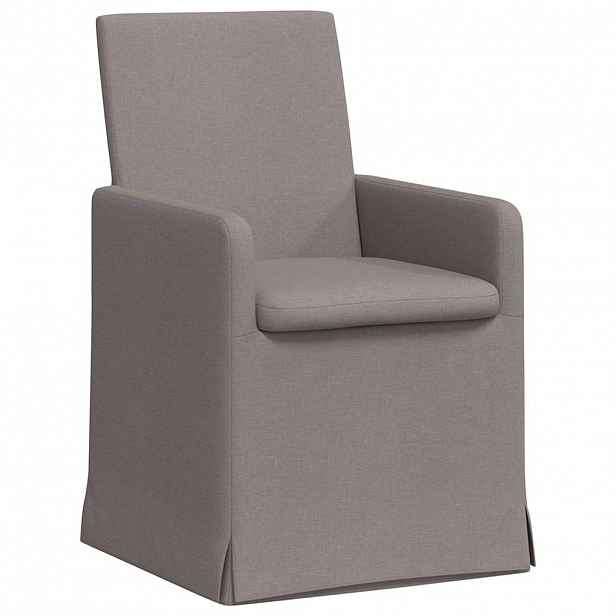 vidaXL Jídelní židle 2 ks Textil Taupe 57 x 68 x 94 cm