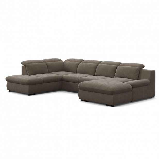 Welnova SEDACÍ SOUPRAVA, textil, šedá