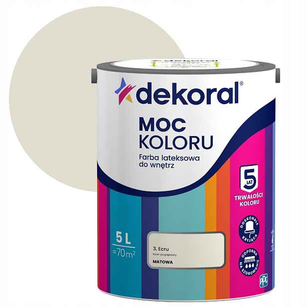 Dekoral Síla barvy Barva 5L Ecru