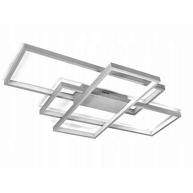 Dekorativní stropní lampa šedá Led 80W dálkový ovladač