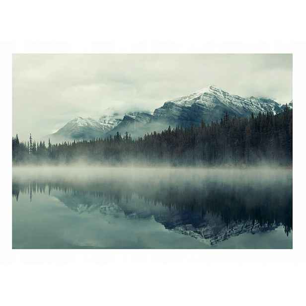 Fototapeta Hory 3D Mlha Les Jezero Příroda 312x219