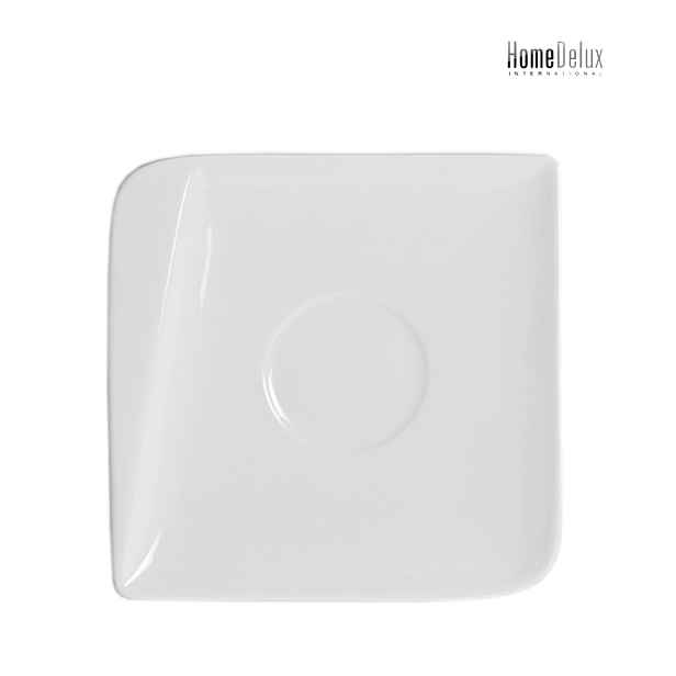 HomeDelux HD12035 Porcelánový podšálek 14cm, bílá