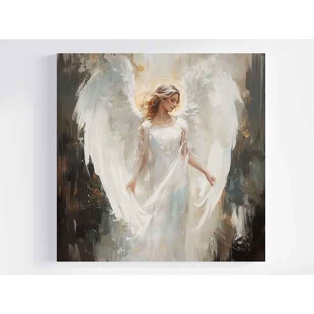 Obraz Na Plátně Canvas Portrét Žena Dívka Anděl Křídla 50x50