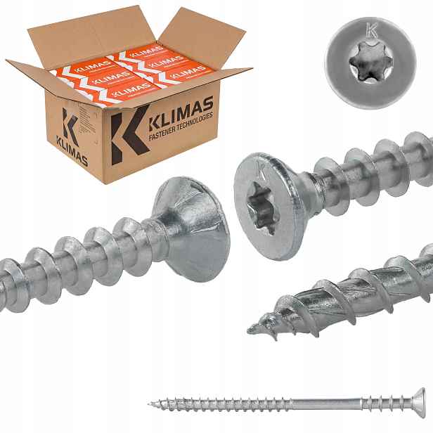 Šrouby pro vyrovnávání latí 6x110 mm 800 ks distanční Torx Klimas Wkss