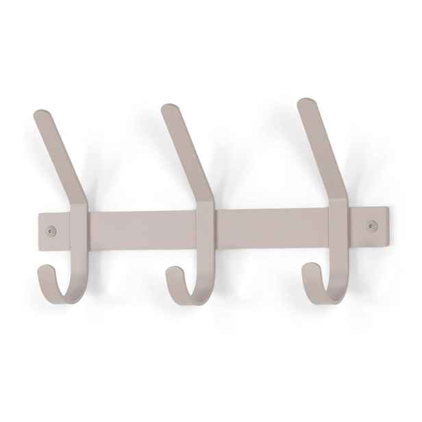 Taupe kovový nástěnný věšák 40 cm Dexter – Spinder Design