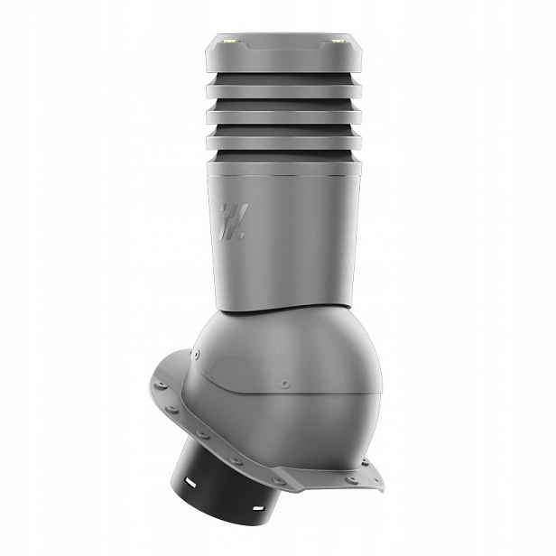 Větrací komín Ecoline pro plechovou střešní krytinu, profil A, průměr 150 mm, grafit