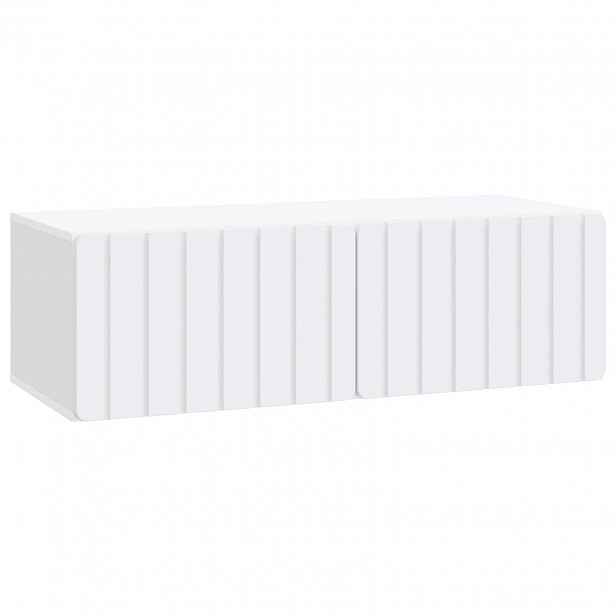 vidaXL Nástěnná TV skříň 98 x 41 x 30 cm Bílá Kompozitní dřevo