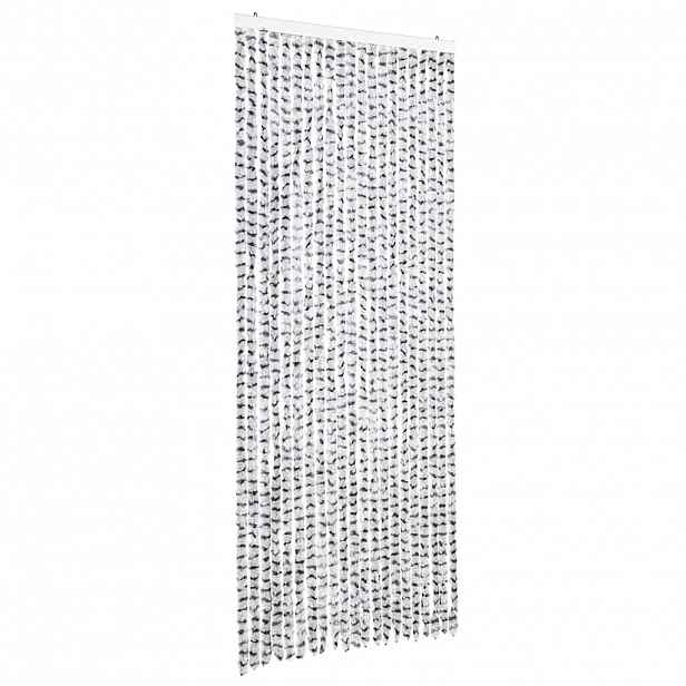 vidaXL Závěs proti hmyzu světle a tmavě šedý 90 x 220 cm Chenille