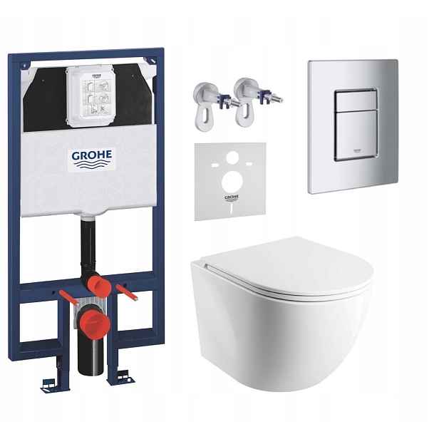 7v1 Wc Set, Stelaz Grohe Slim, Wc Mísa Omnires Tornado, Tlačítko