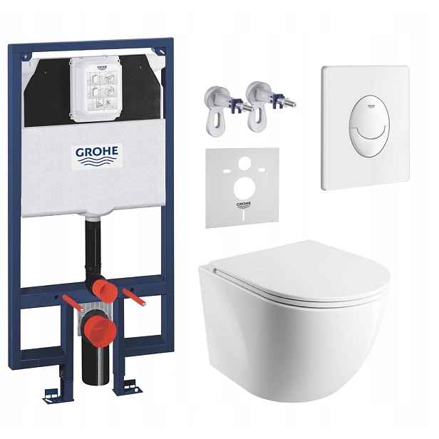 7v1 Wc Set, Stelaz Grohe Slim, Wc Mísa Omnires Tornado, Tlačítko