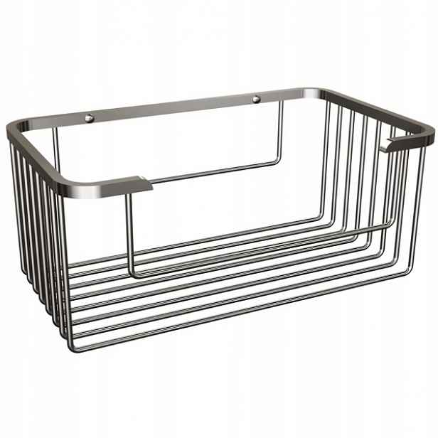 Obdélníkový sprchový koš Andex 21 cm, chrom, montáž na kolíky