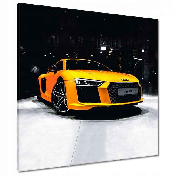 Obrazy 80x80 Žluté Audi Audica R8