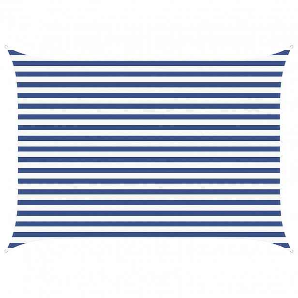 vidaXL Sluneční plachta Modrá a bílá 2,5 x 3,5 m 100% polyester Oxford