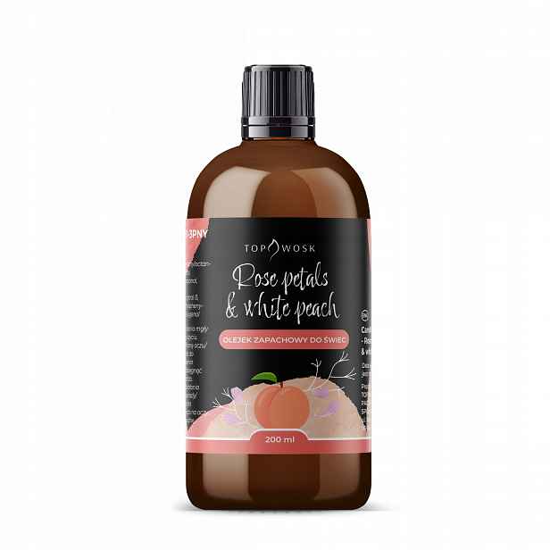 Vonný olej na svíčky Rose Petals & White Peach 200 ml vůně do vosku