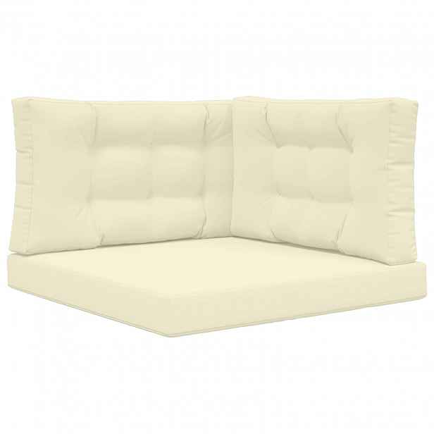 vidaXL Venkovní polštář na pohovku Polyester Krémová 80 x 80 cm