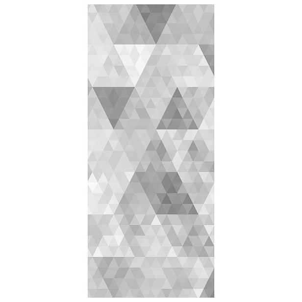 Fototapeta Geometrické šedé Romby a trojúhelníky styl 91x211 lepidlo