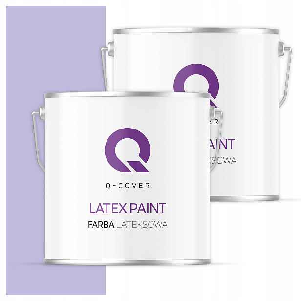 Interiérová latexová stropní Barva 5L Tmavě matná barva Světle fialová
