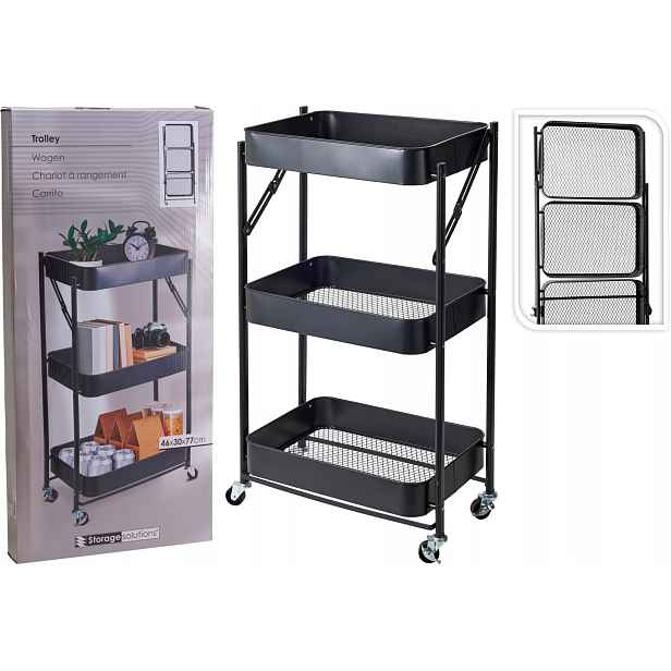 Kuchyňský vozík 96 cm, organizér pro ukládání věcí do kuchyně