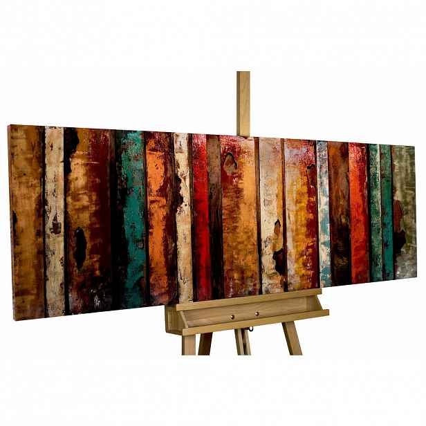 KUNSTLOFT KOVOVÝ OBRAZ ZÁŘIVÝ LES, 144/44 CM