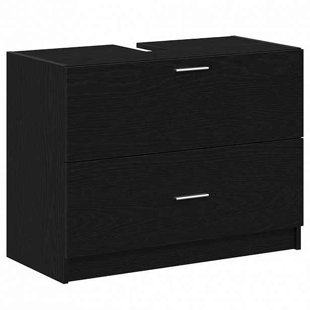 vidaXL Koupelnová skříň Černý dub 78 x 37 x 59 cm Kompozitní dřevo