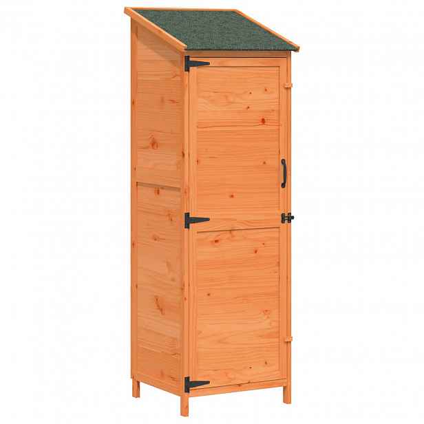 vidaXL Zahradní shed Hnědá 59,5 x 56 x 176,5 cm Masivní jedlové dřevo