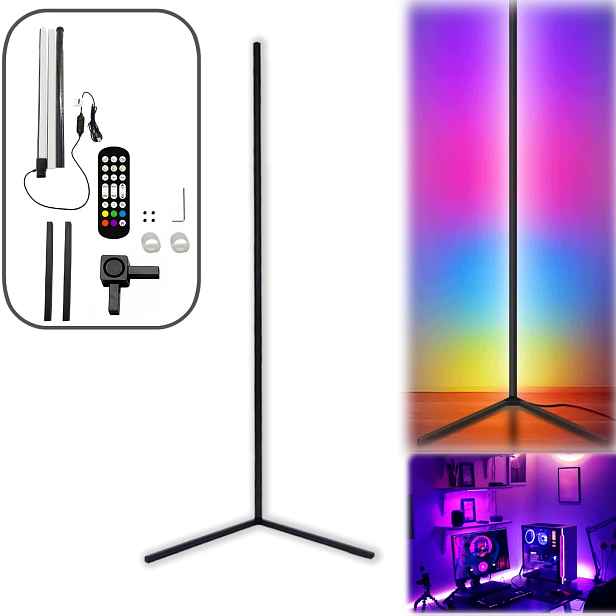 Led Podlahová Lampa Rgb 10W Stmívatelná Barevná Podlahová Lampa Sada