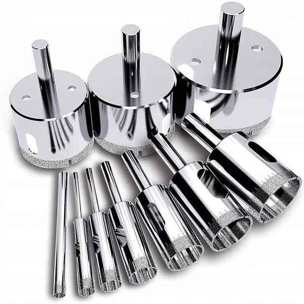 Drel Diamantové Děrovačky Gres, Sklo 4-65 mm
