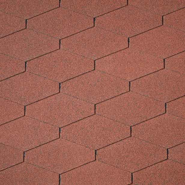Šindel asfaltový IKO Diamant Plus 10 Cihlově červená 2,0 m2