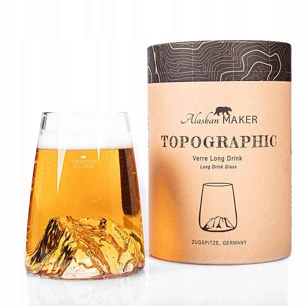 Sklenice Long Drink Topographic Zugspitze