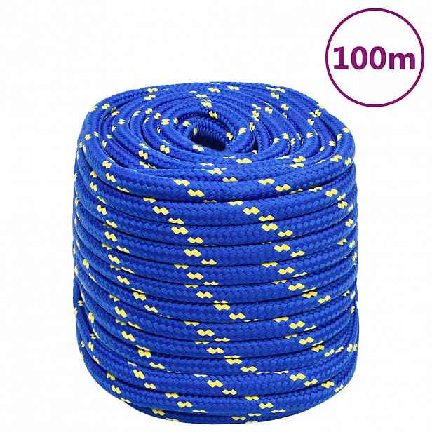 vidaXL Lodní lano modré 16 mm 100 m polypropylen