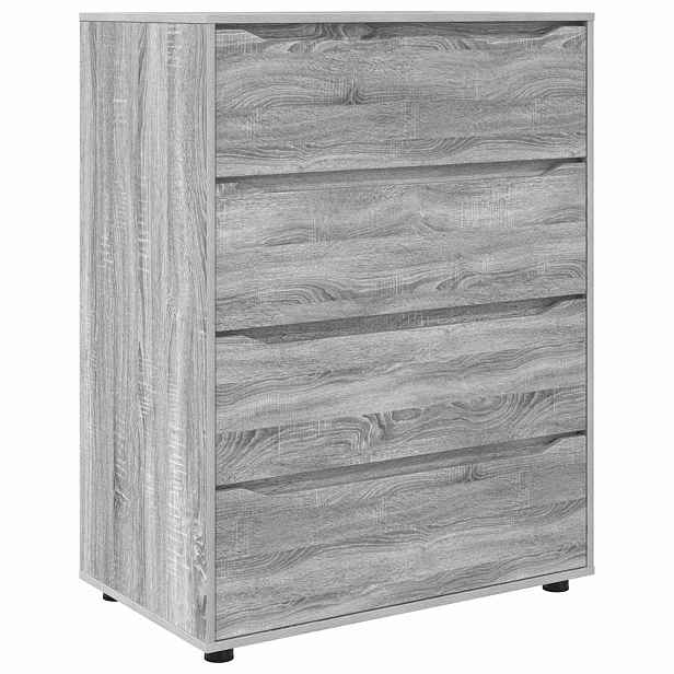 vidaXL Úložné skříně 80 x 48 x 105 cm Kompozitní dřevo Šedá Sonoma