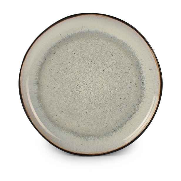 Černý/béžový dezertní  talíř z kameniny ø 21,5 cm Lunar – Salt&Pepper