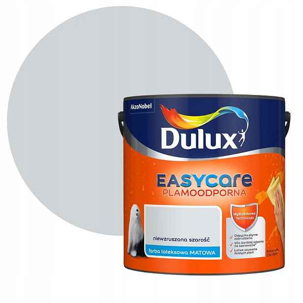 Dulux Easycare Barva Odolná Proti Skvrnám, neotřesitelná šedá 2,5L