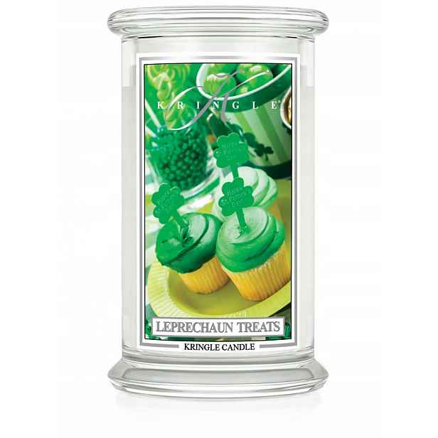Leprechaun Treats Kringle Candle velká svíčka se dvěma knoty (624 g)