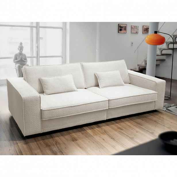 Livetastic POHOVKA BIG SOFA, plast, textil, kompozitní dřevo, krémová