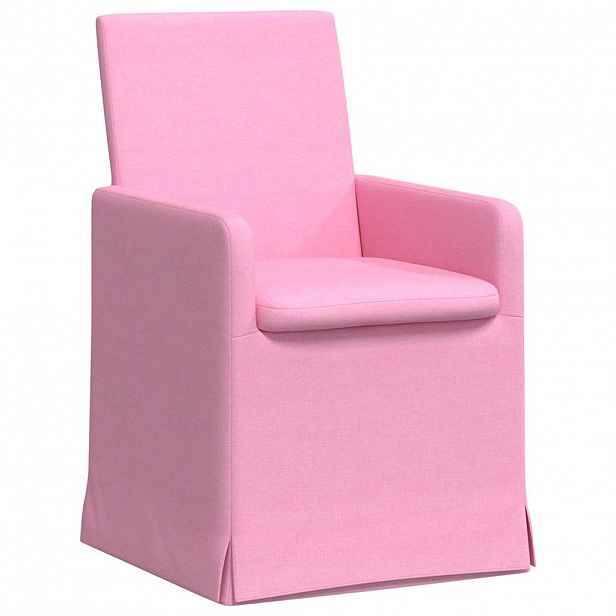 vidaXL Jídelní židle 2 ks Textil Růžová 57 x 68 x 94 cm